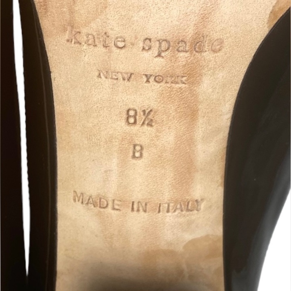 Kate Spade New York Patent Leather Pumps with Ankle Strap. - Picture 8 of 8